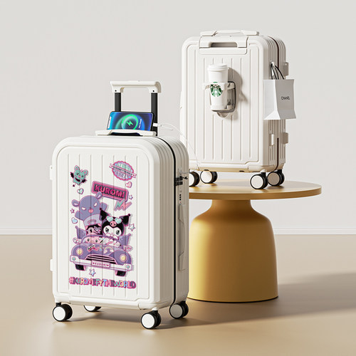 女孩卡通行李箱万向轮高颜值旅行箱结实耐用登机箱密码箱子库洛米