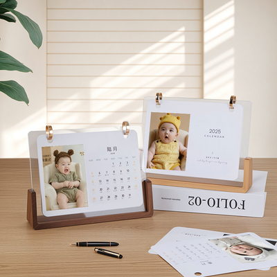 台历定制照片2025年新款打印宝宝相片diy创意蛇年月日历来图制作