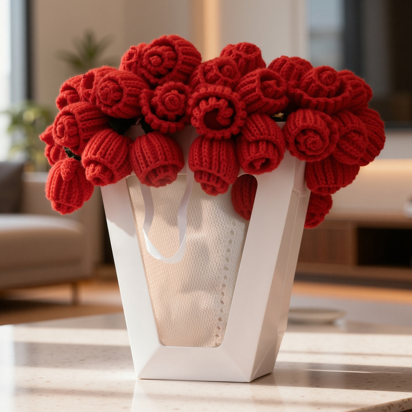 玫瑰花束毯送女生闺蜜新婚礼物