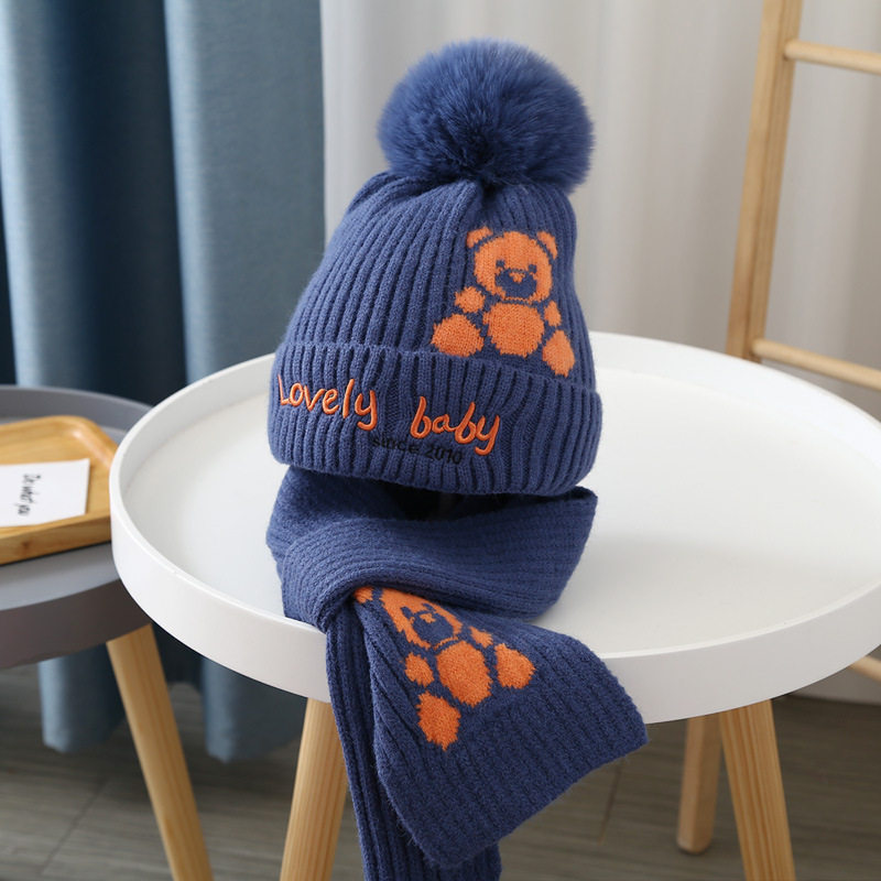 新款儿童帽子潮冬季男童针织毛线帽围巾两件套女童加绒保暖套头,童装/婴儿装/亲子装,围巾,淘宝优惠券,粉丝福利购,淘宝优惠卷