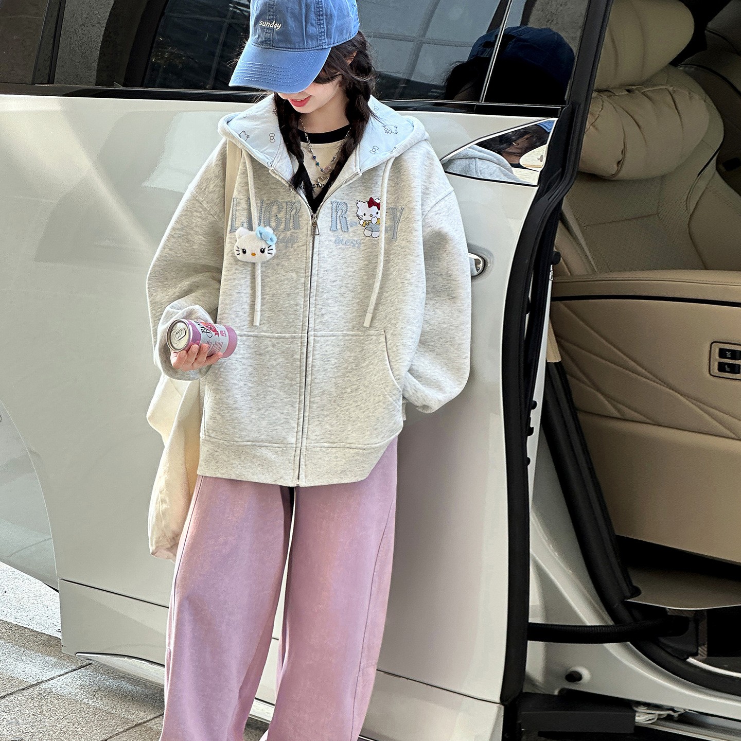 女童春秋装开衫外套休闲卫衣上衣