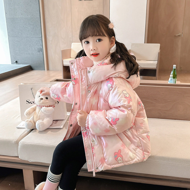 女宝宝加厚库洛米羽绒服渐变外套