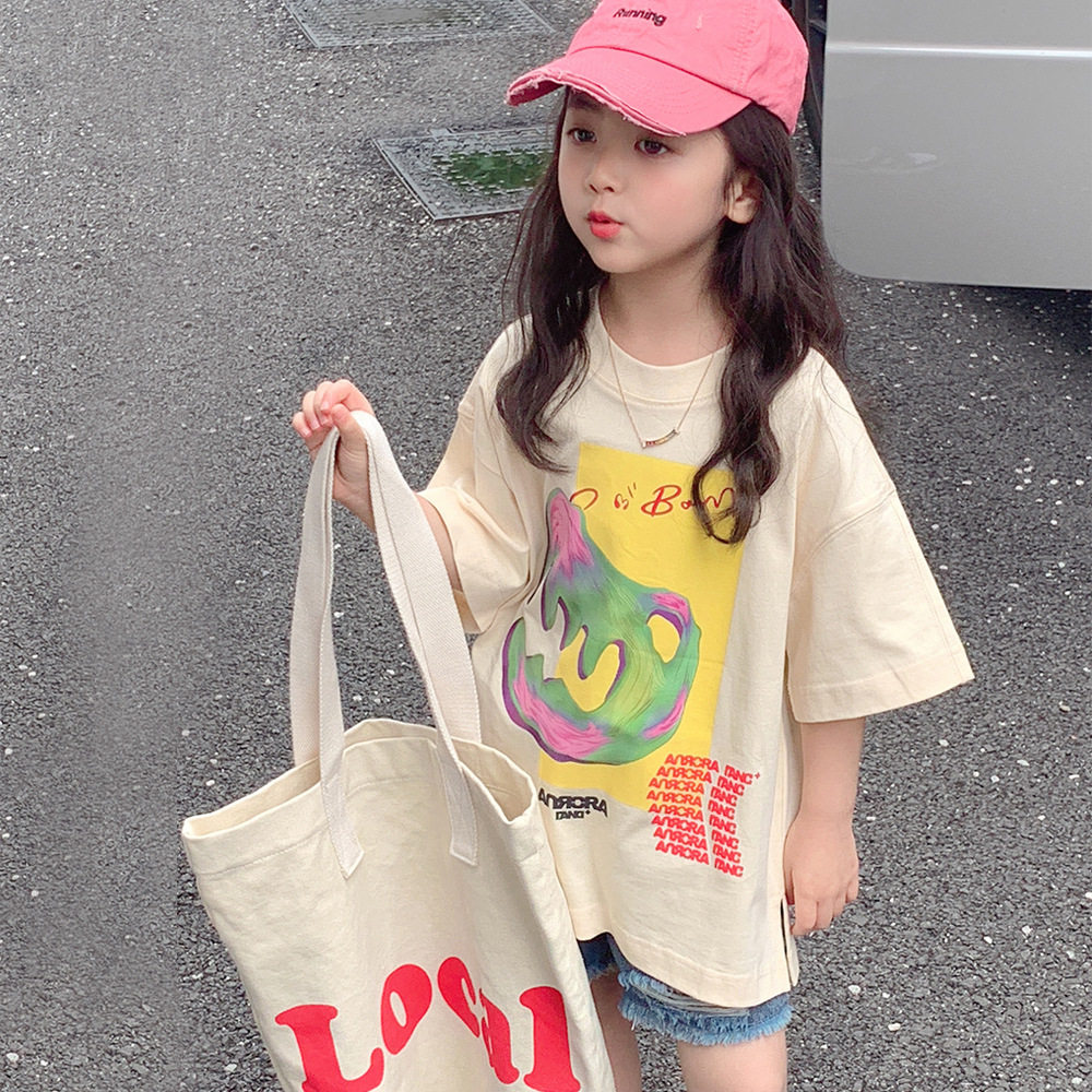 女童纯棉T恤短袖衫半袖体恤上衣