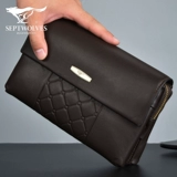 Septwolves, мужской длинный бумажник, кожаная хваталка для отдыха, сумка с петлей на руку, маленькая сумка клатч, из натуральной кожи, коллекция 2022