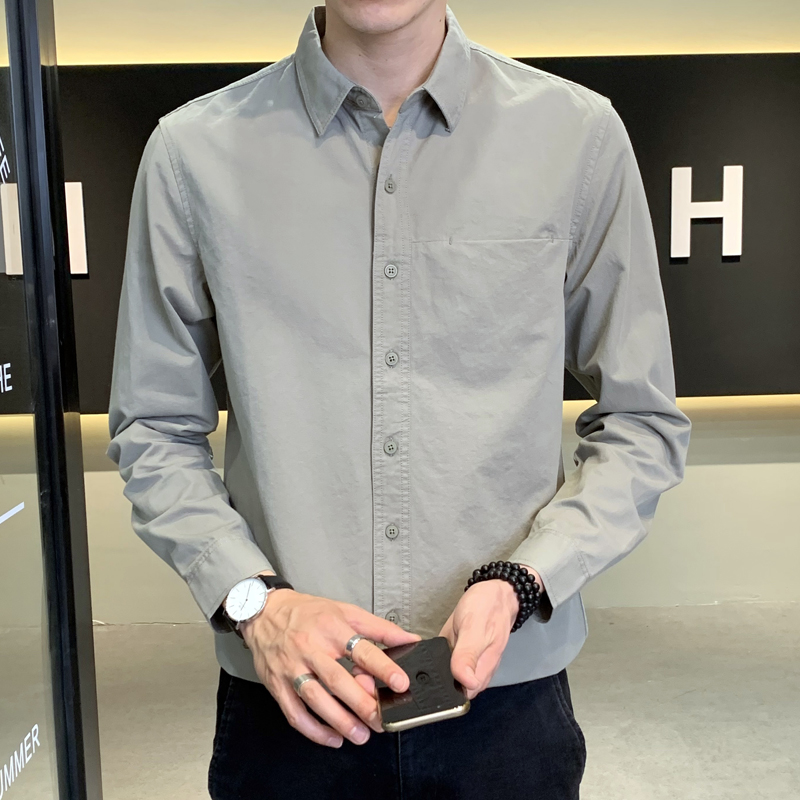 男士衬衫加绒加厚保暖春秋冬季