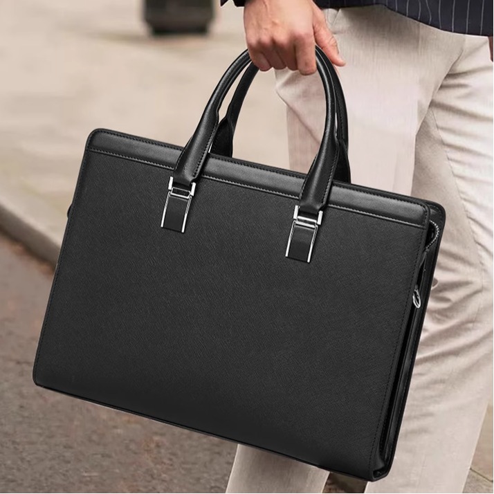商务包男士斜挎电脑包高端公文包