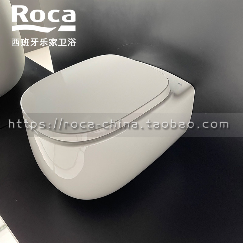 roca乐家 博越挂墙式马桶3460b7000西班牙进口壁后排挂座便入墙式