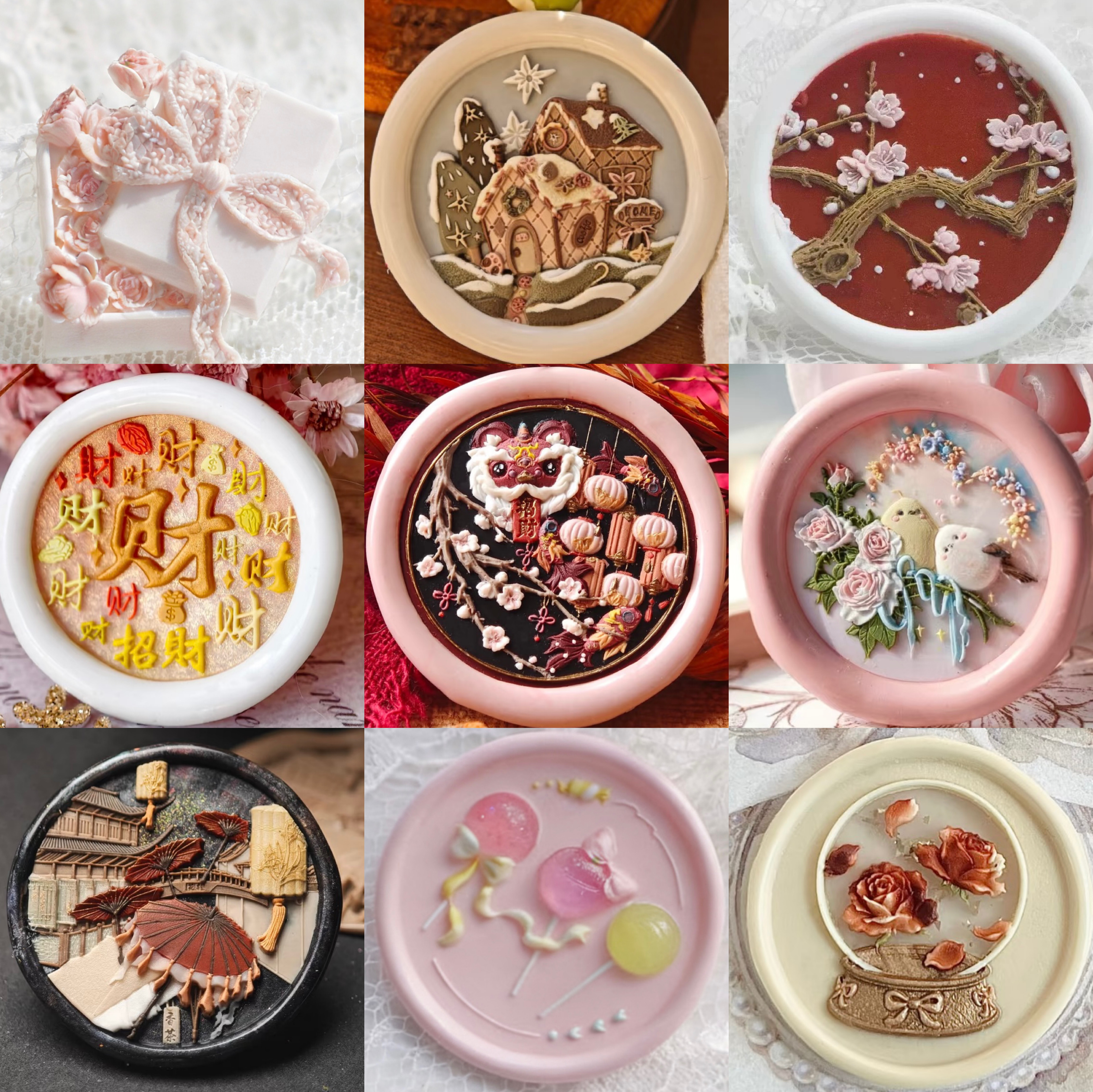 火漆印章纯铜章头玫瑰系列浮雕马戏团邮票DIY边框异形信封,文具电教/文化用品/商务用品,成品印章/学生用印/火漆,淘宝优惠券,粉丝福利购,淘宝优惠卷