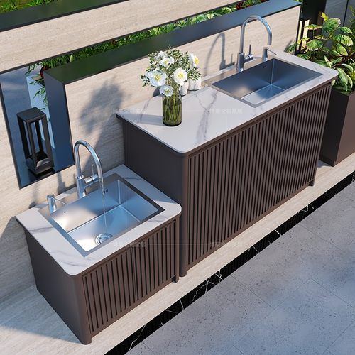 户外庭院阳台防水防晒洗手盆柜子