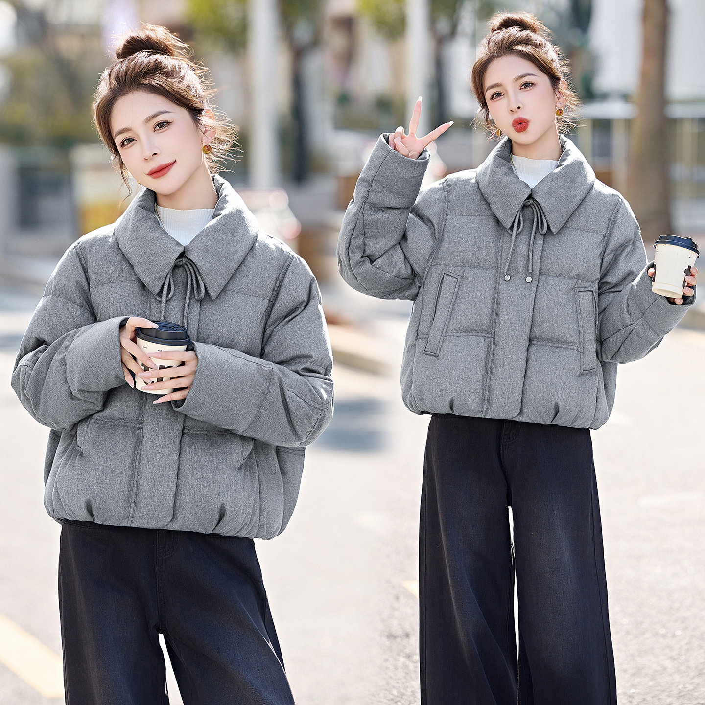 巨好看的休闲短款羽绒服女冬2025新款高级感洋气厚小个子韩系外套