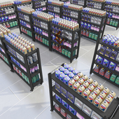 定做展示货架带轮子定制置物架加厚重型仓储家用多层可移动可调节