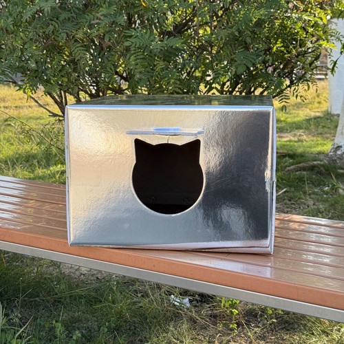 中大号户外猫屋流浪猫窝防水防雨防风室外雨棚爱心投喂冬四季通用