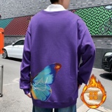 2021加绒卫衣圆领男士新款韩版秋季新款潮流长袖W006，男装卫衣，电商D321A
