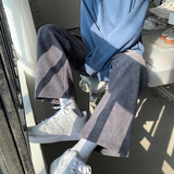 D309-2K2092P40现货主推直筒灯芯绒裤子男垂感拖地休闲裤，男装休闲裤，电商D321A