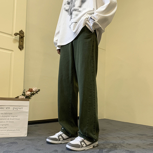 秋季美式ins高街宽松直筒百搭牛仔裤男休闲长裤D321K817P55