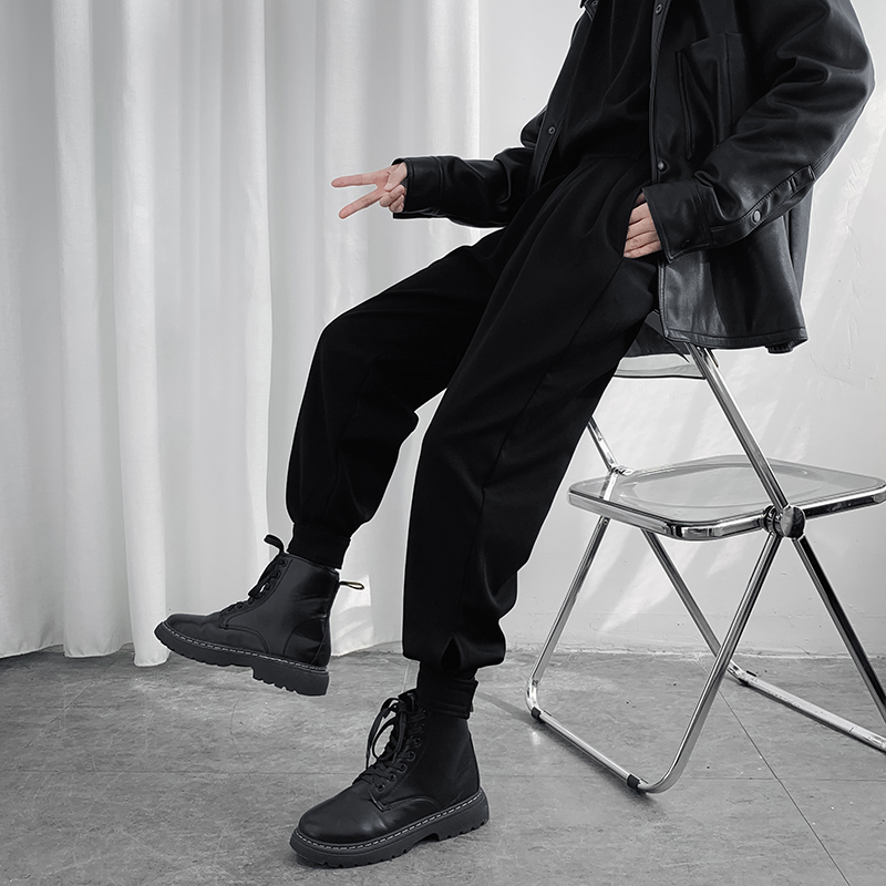 哈伦休闲西裤男宽松潮流魔术贴裤子D321A2189P40，男装休闲裤，电商D321A