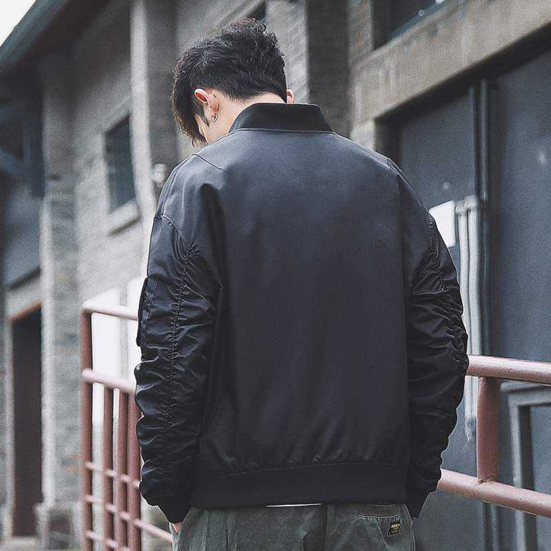 秋季复古男休闲棒球服ma-1飞行员夹克外套潮学生D321MF99,男装夹克,电商D321A