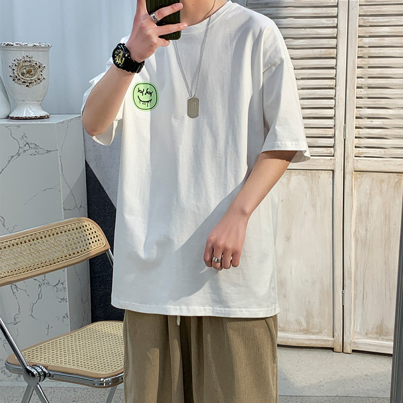 D321T036P35夏季新款发泡印短袖t恤男士潮牌半袖,男装T恤,电商D321A