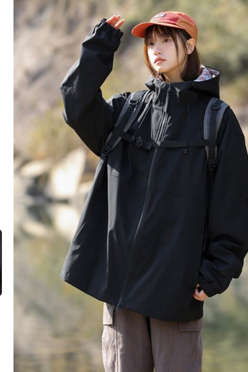 春秋新品撞色连帽夹克男女款潮牌ins青少年帅气外套J6093-特P70,男装夹克,电商D321A