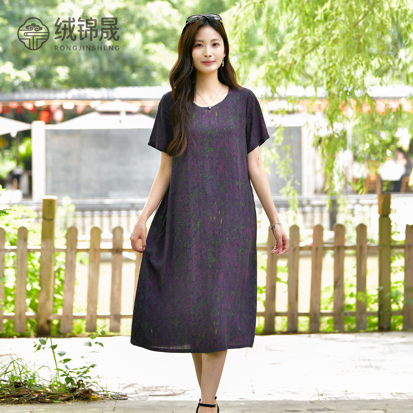 夏季新款棉绸连衣裙女图片