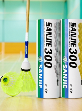 羽毛球飞行稳定防风室内外训练不易烂户外6只装正品