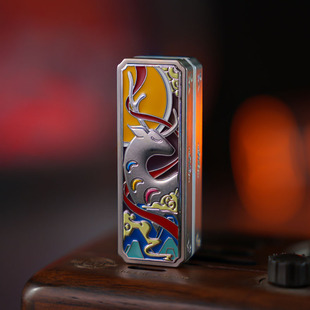 潮廷国潮九色鹿叮叮推牌edc解压玩具磁力段落啪啪币指尖解压玩具