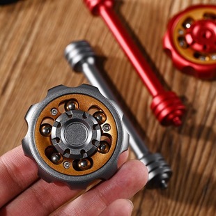 摩天轮旋转指尖陀螺解压玩具EDC权杖赛博朋克机械风手指减压神器