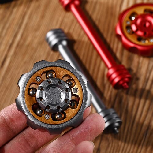 摩天轮旋转指尖陀螺解压玩具EDC权杖赛博朋克机械风手指减压神器