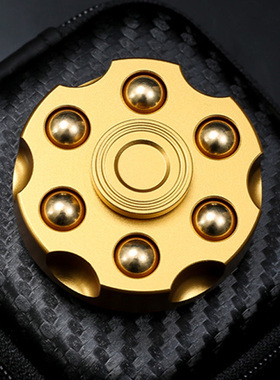 EDC精密机械玩具黄铜指尖陀螺指间减压神器手指旋转解压黑科技