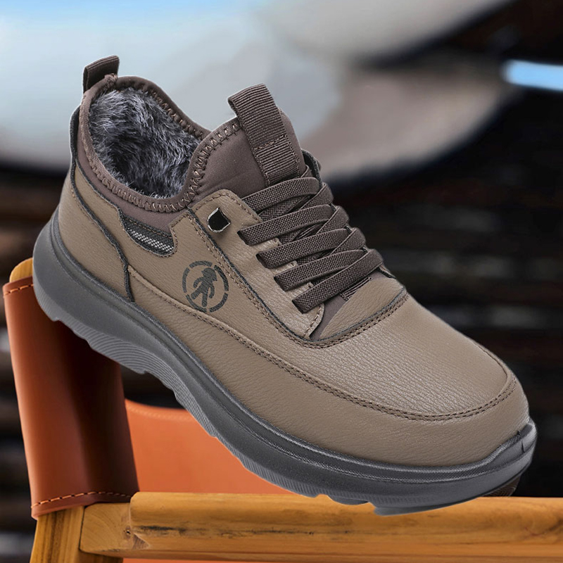 老北京布鞋男冬季加绒保暖中老年爸爸棉鞋防皮防滑运动健步老人鞋