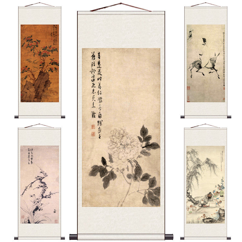 徐渭牡丹花卉梅花古典名家字画
