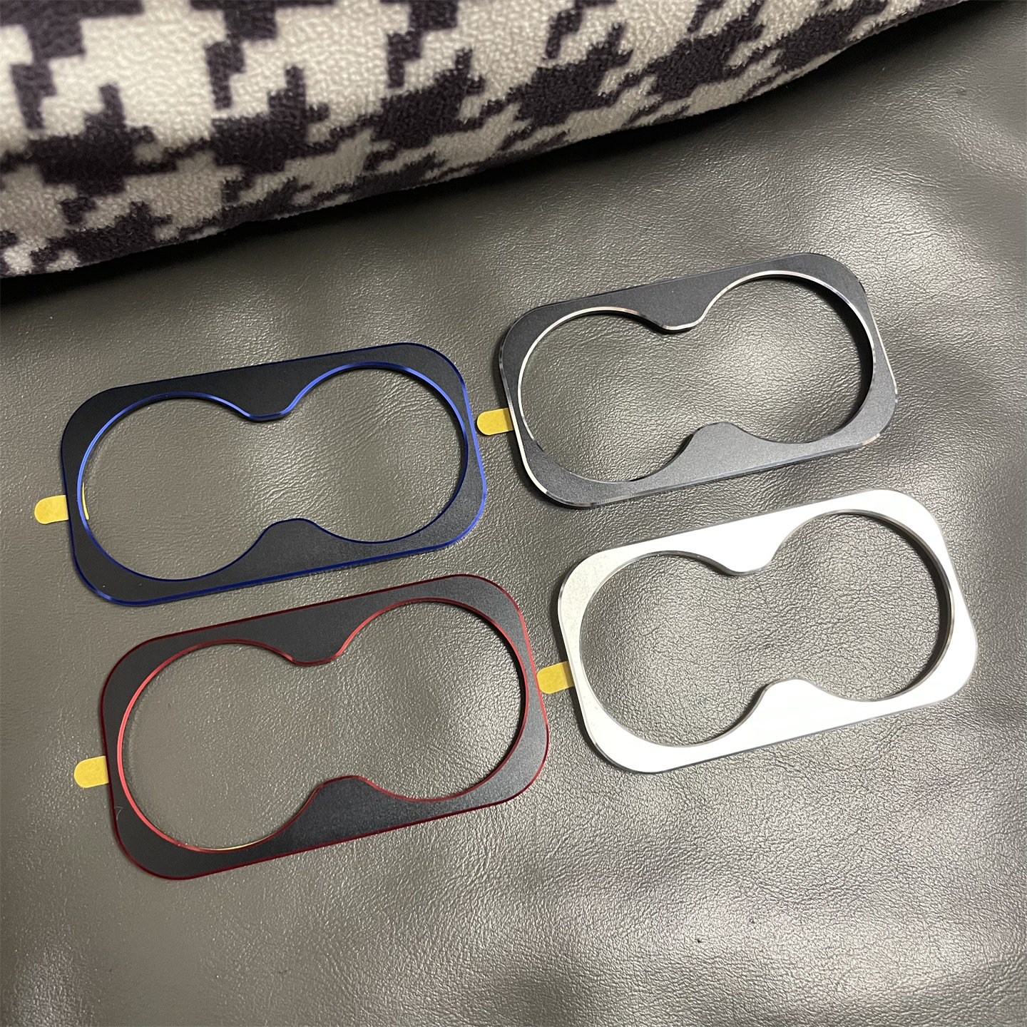 适用nova15pro镂空防刮磨砂金属镜头圈贴膜 华为Nova15Ultra原彩色银色黑红蓝色镜头框摄像头保护贴拼色贴膜