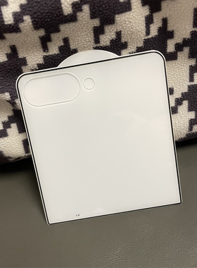 适用三星zflip7折叠屏外屏超薄透明黑色钢化膜 Z Flip7小屏幕防爆玻璃膜摄像头镜头镂空前屏高清贴膜保护膜