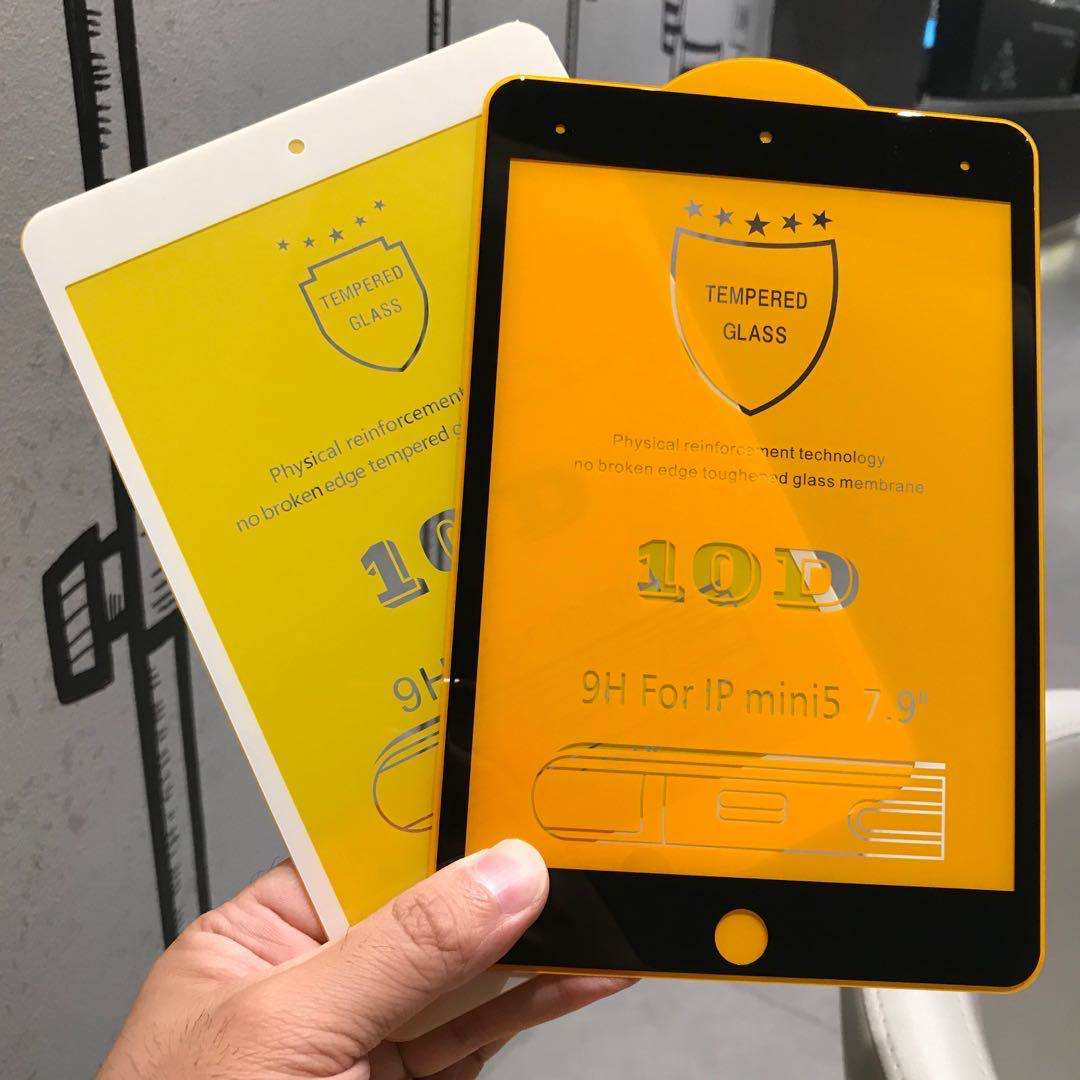 ipadmini1/2/3黑色白色改色钢化膜迷你mini4/5光面全屏防爆保护膜