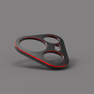 适用华为pura70镂空防刮磨砂金属镜头圈贴膜P70Pro原彩色银色黑红紫蓝色镜头框摄像头保护贴 拼色