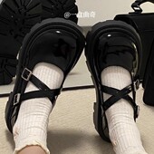 子小学生单鞋 儿童公主鞋 亮面漆皮玛丽珍 2026春秋新款 女童黑色皮鞋