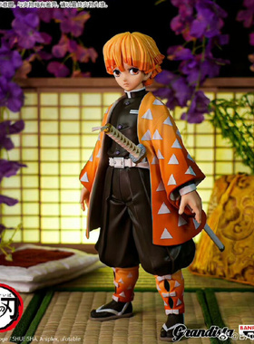 万代鬼灭之刃周边Grandista 雷之呼吸 霹靂一閃 GROS我妻善逸手办