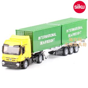 包邮德国SIKU仕高 奔驰集装箱卡车 合金车模玩具摆件礼物3921
