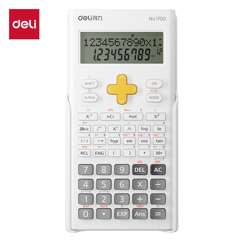 考试推荐得力科学函数计算器一建考研用无储存大学会计考试计算器