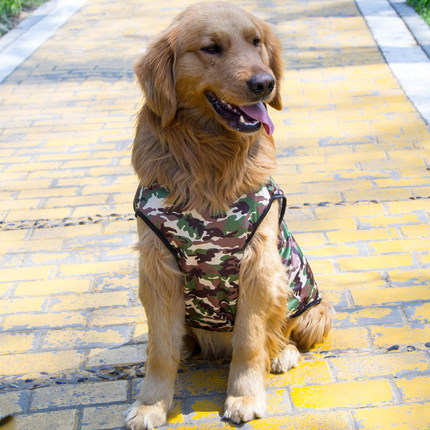 狗狗衣服夏季薄款金毛拉布拉多萨摩耶中型大型犬边牧大狗背心潮牌