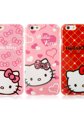 美国x doria iPhone6S plus手机壳Hello Kitty炫璨凯蒂可爱保护套