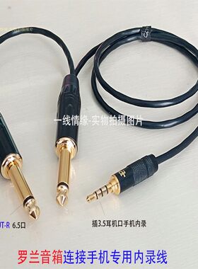 罗兰音箱接苹果华为小米三星手机专用音响内录线 其他设备不能用