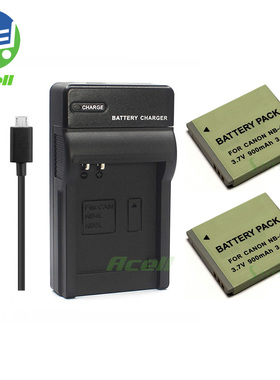 适用 佳能PowerShot ELPH 100 300 310 330 HS相机电池+USB充电器