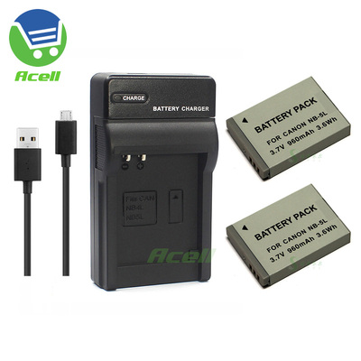 适用于 佳能PowerShot SX200 SX210 SD970 IS相机电池+USB充电器