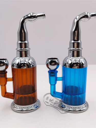 Пластиковый съёмный кальян, мундштук, портативная металлическая курительная трубка