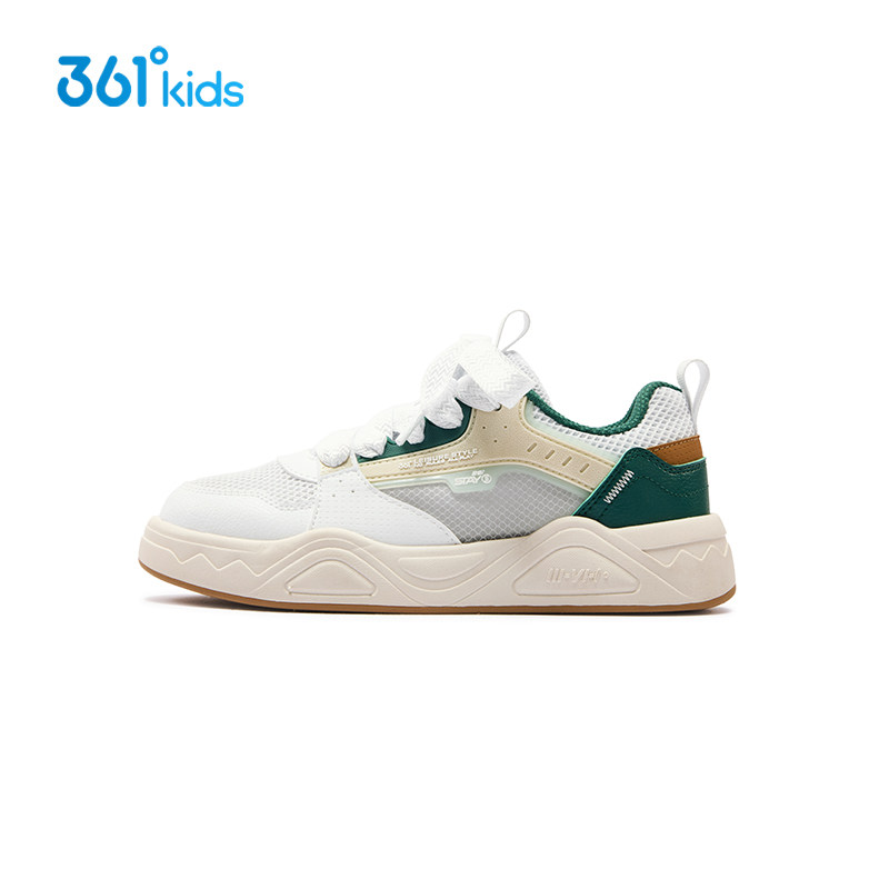 361度童鞋 男童滑板鞋2026夏季新款中大童儿童软底网面透气运动鞋