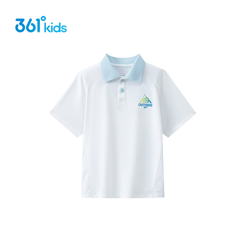 361度童装男童运动POLO衫2026夏季新款中小童儿童休闲翻领短袖T恤