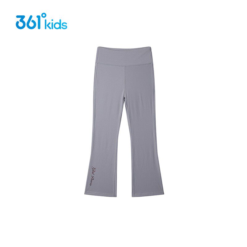 361度童装女童黑色紧身裤2025年春季新款中大童长腿裤子儿童裤