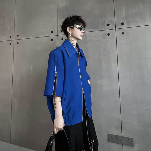 金属拉链设计感夹克夏季宽松