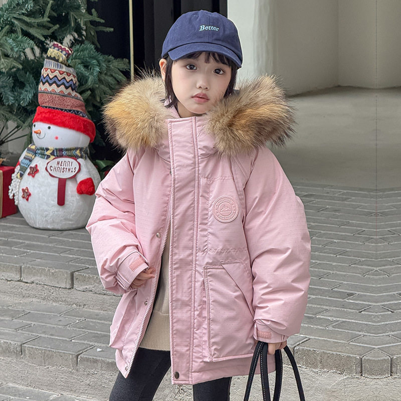 新款男女童儿童羽绒服2025冬季毛领中大童加厚洋气加厚保暖外套,童装/婴儿装/亲子装,棉袄/棉服,淘宝优惠券,粉丝福利购,淘宝优惠卷